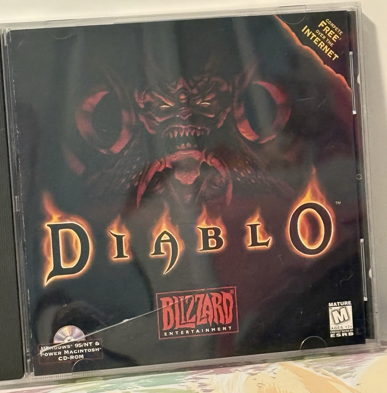 DIABLO BIG BOX Game Instruction Booklet Insert Blizzard Entertainment COMPLETE !