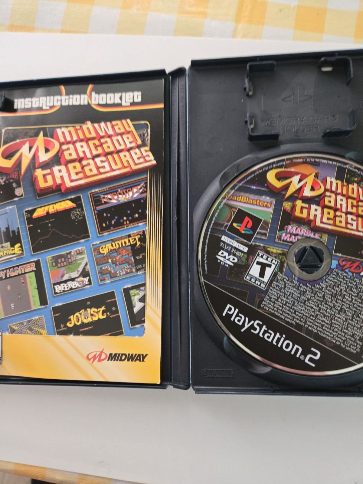 Midway Arcade Treasures PlayStation 2 PS2 Game, 2003, Tested