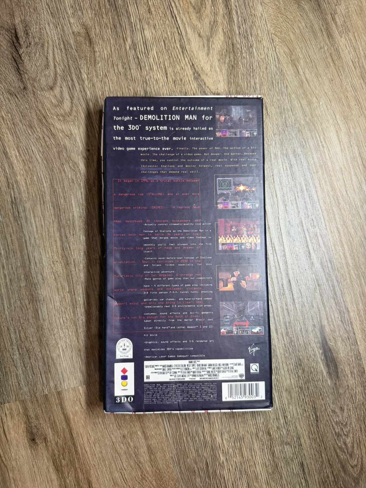 Panasonic 3DO – Stallone Snipes Demolition Man – CIB Complete In Box