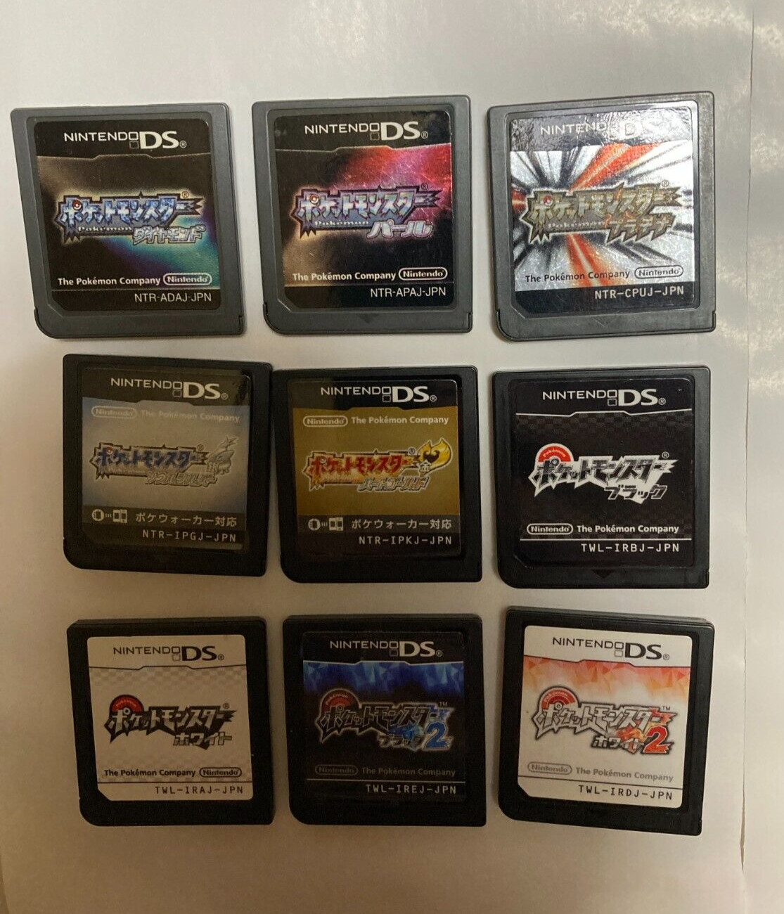 Pokemon Black 1 2 White 1 2 Diamond Gold Silver Platinum Pearl Nintendo DS Japan