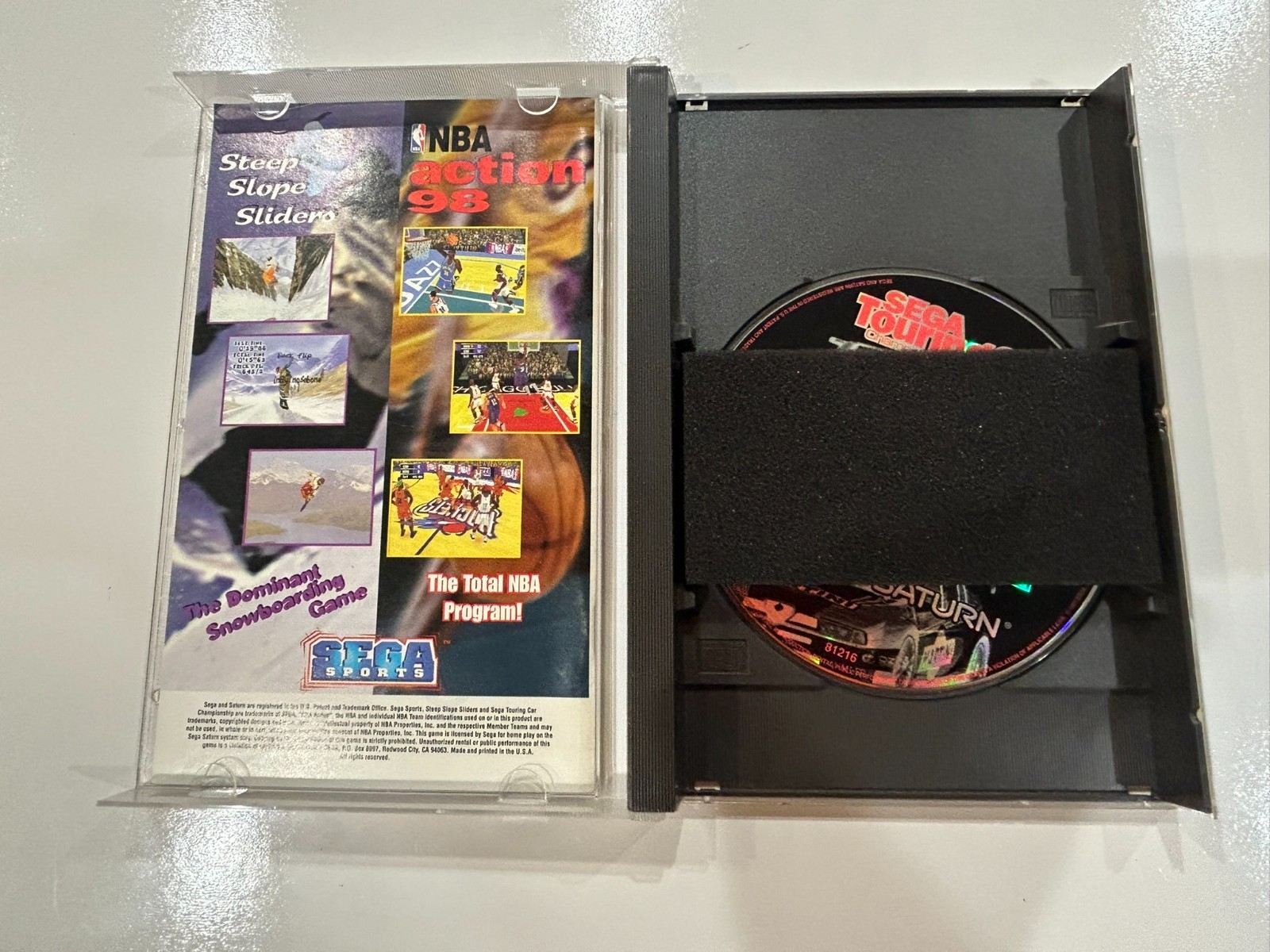 Sega Touring Car Championship (Sega Saturn, 1997) CIB Complete in Box NR MINT