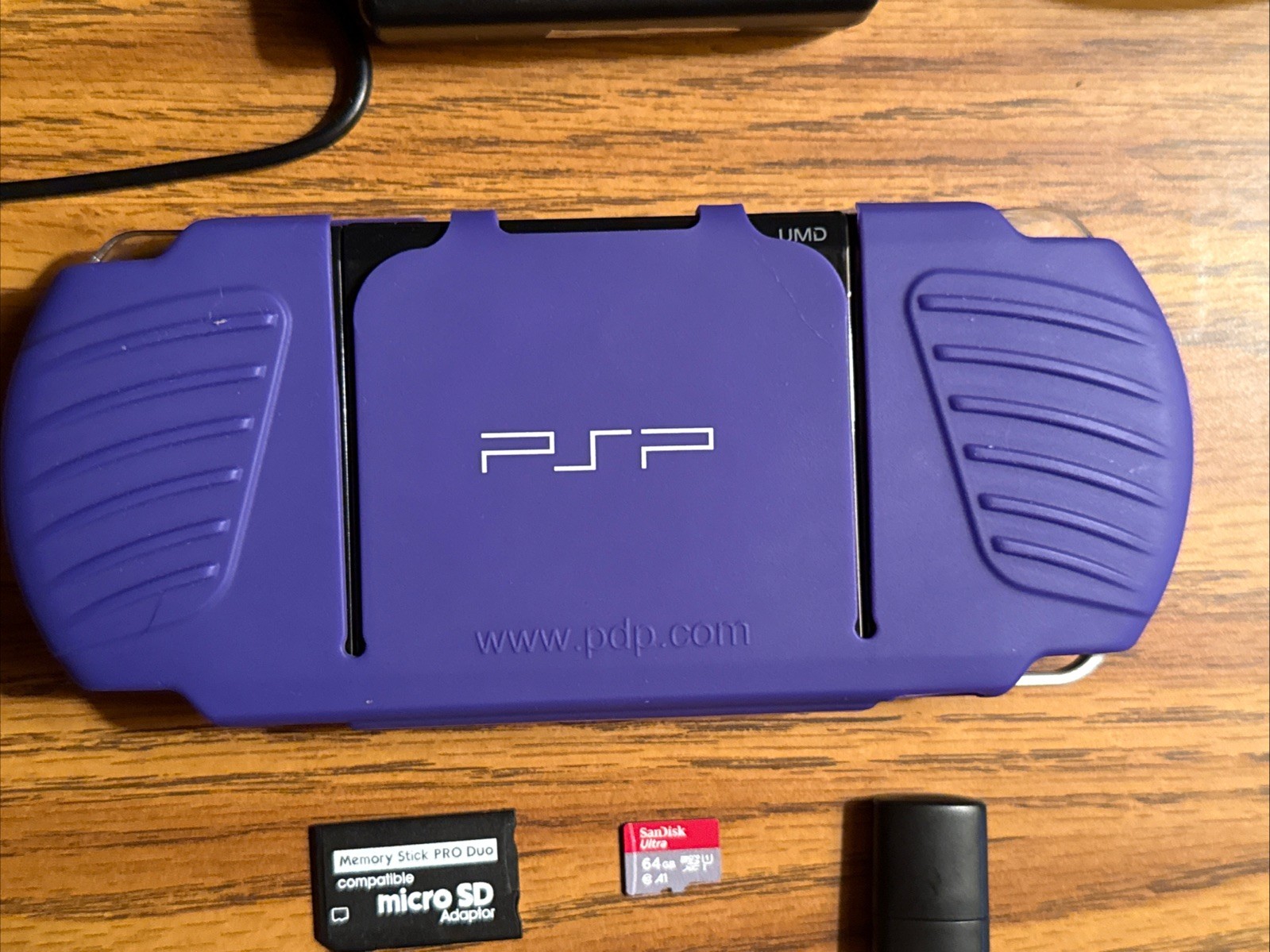 Sony PSP-2001 Handheld Console w Games, Case, 64 GB & Charger Tested Plz Read