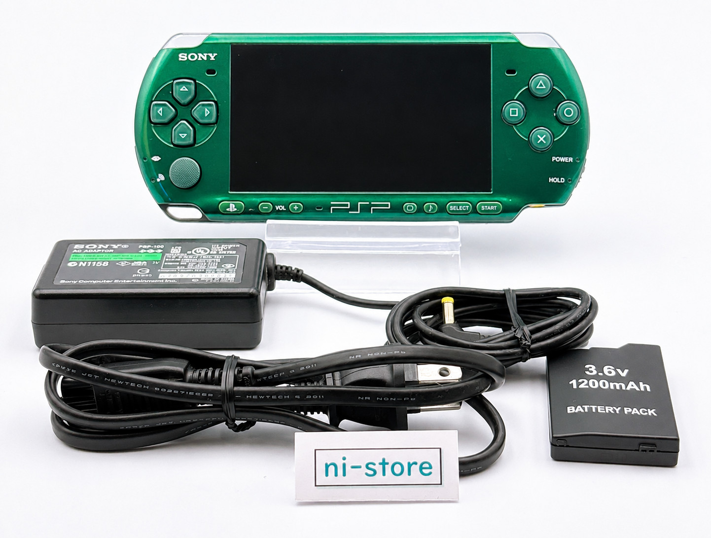 Sony PSP-3000 PSP 3000 Console Green Rare Color Region free – Excellent