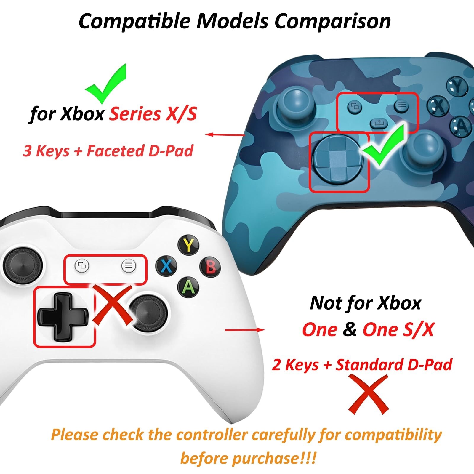Multi – color Optional Plastic Handle Battery Cover for Xbox Series S/X Gamepad
