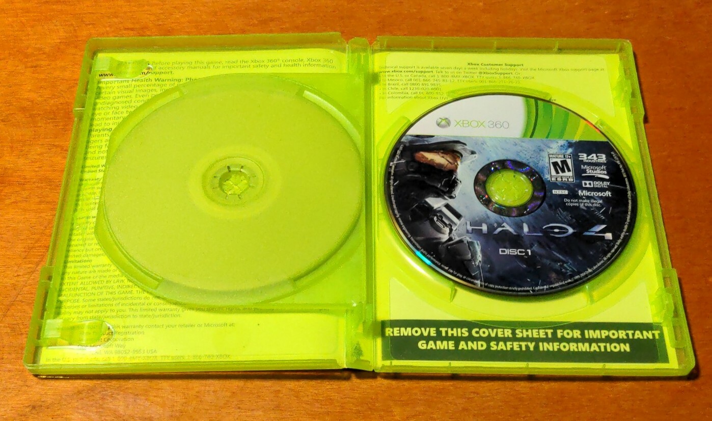 Halo 4 Microsoft Xbox 360 Studios 343 Industries Havok Dolby Digital Mature