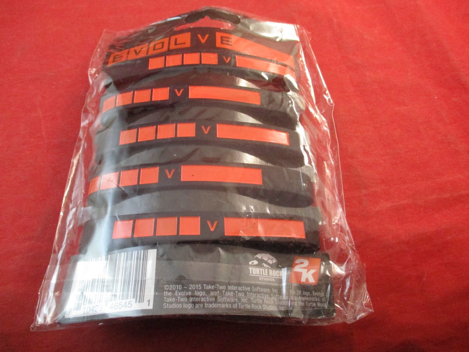 Evolve Video Game Promo Wristband Set of 5 Trapper Assault Medic Support Monster