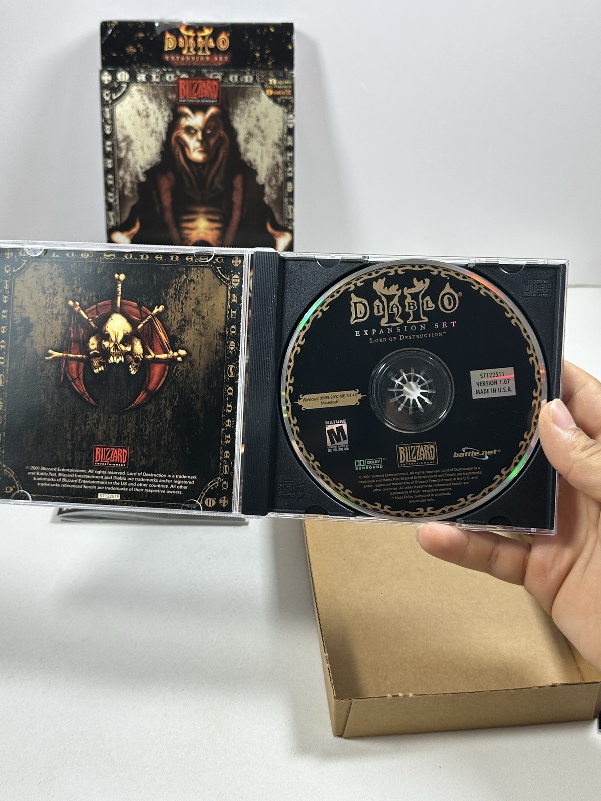 Diablo 2 and Lord of Destruction Expansion Box PC ROM Video Games Complete