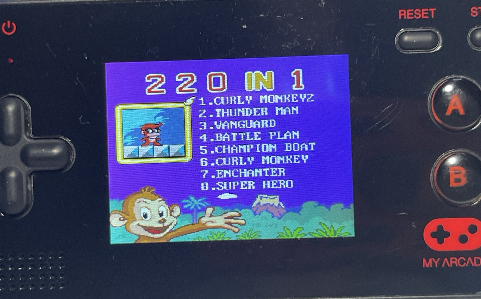 Dreamgear by My Arcade Gamer V Portable 220 Games Handheld Game, Tested Working