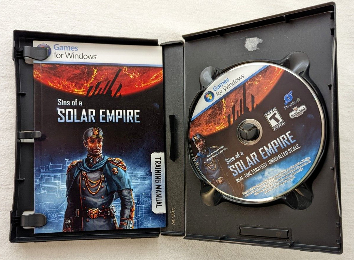 Sins of a Solar Empire; Stardock; Ironclad; Games for Windows; Manual; PC 2005