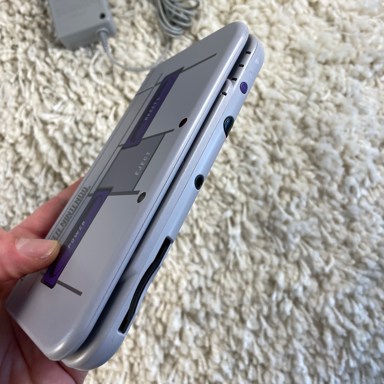 Nintendo New 3DS XL Super Nintendo SNES Edition Gray Purple NTSC RED-001 Tested