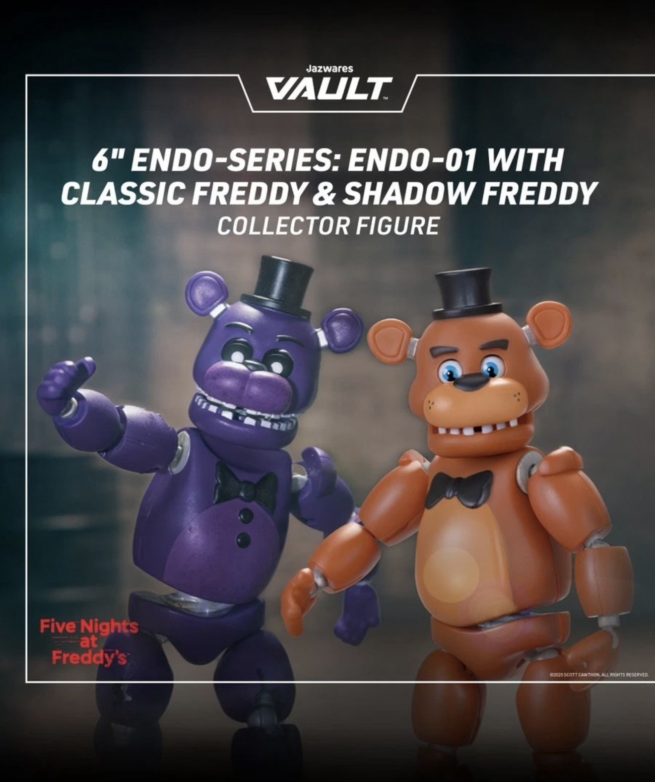 Five Nights at Freddys Endo Shadow Freddy Jazwares Vault Exclusive-In Hand Now!