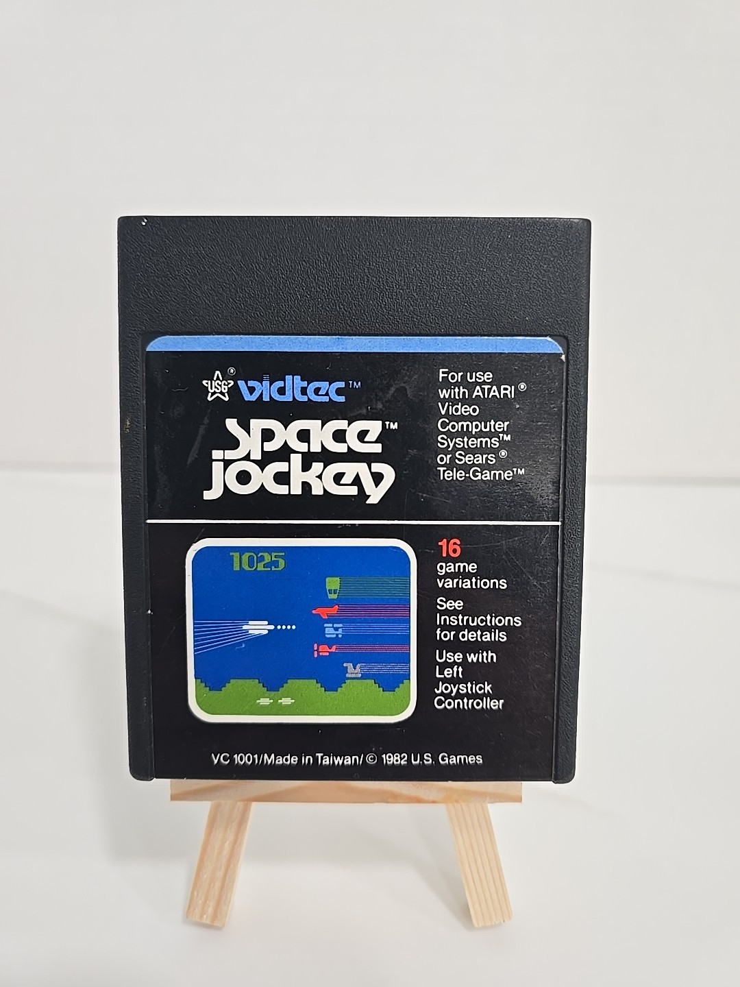 SPACE JOCKEY Atari 2600 Game Cartridge Vidtec 1982 Tested Works VGC