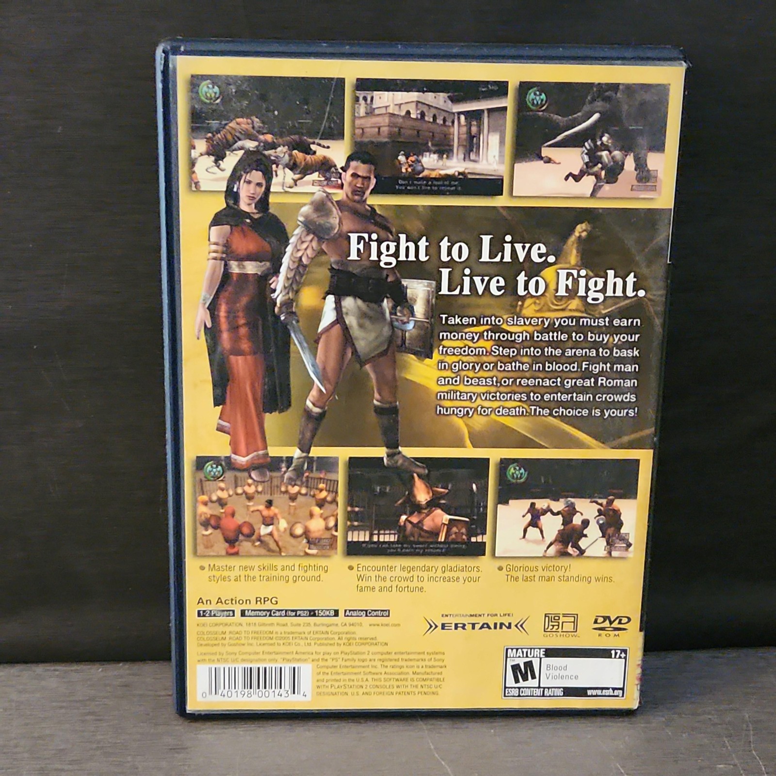 Colosseum Road To Freedom Sony PlayStation 2 PS2 Game CIB