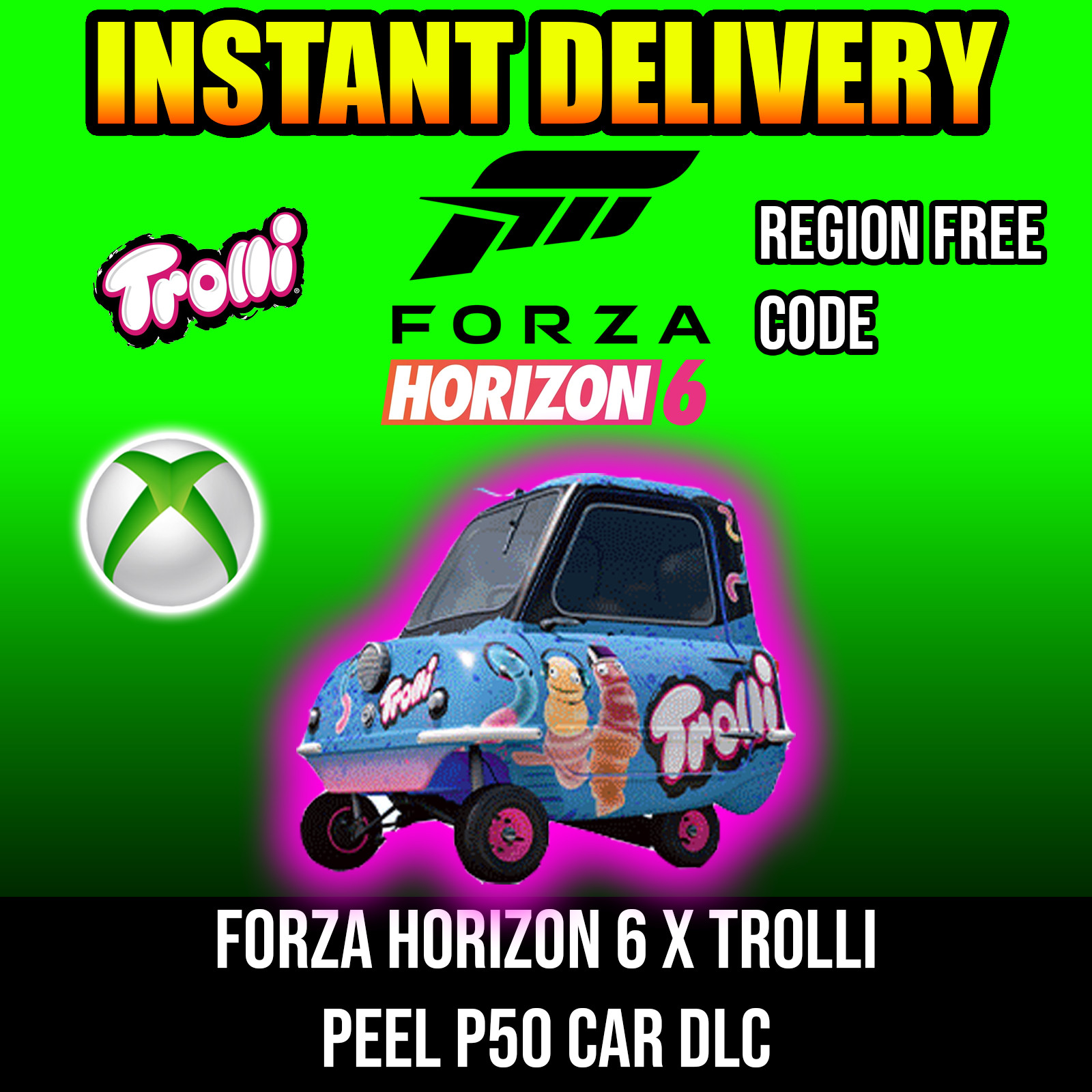 Forza Horizon 6: 1962 PEEL P50 -Trolli Promo Rare Item XBOX/PC | FH6 CODE ✅🌏