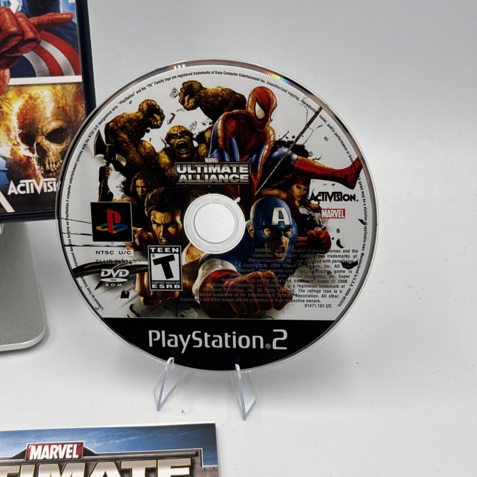 Marvel Ultimate Alliance (Sony PlayStation 2, 2006) Black Label CIB Complete