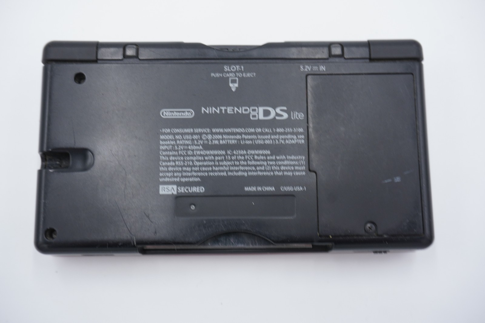 BROKEN Nintendo DS Lite Crimson Handheld Console ONLY – Red/Black *READ*