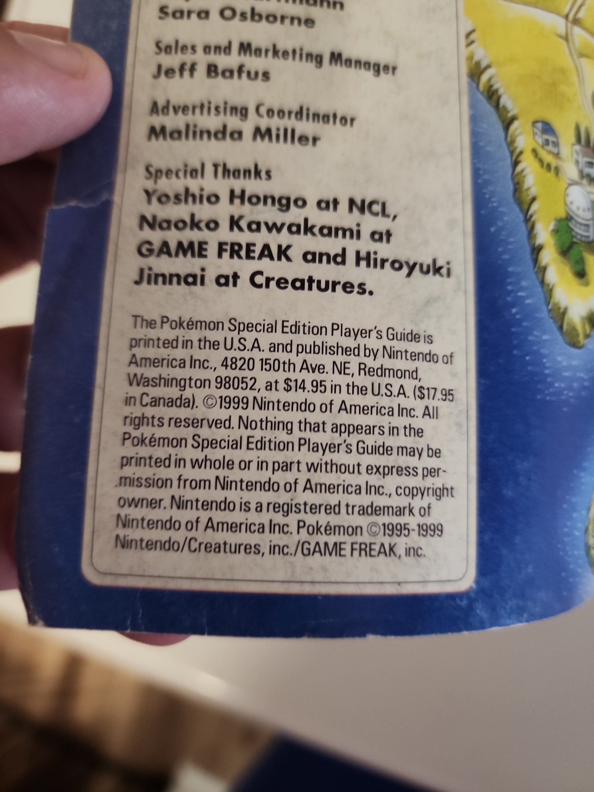 Nintendo Power Pokemon Special Edition Yellow Blue Red Guide Book Copyright ’99