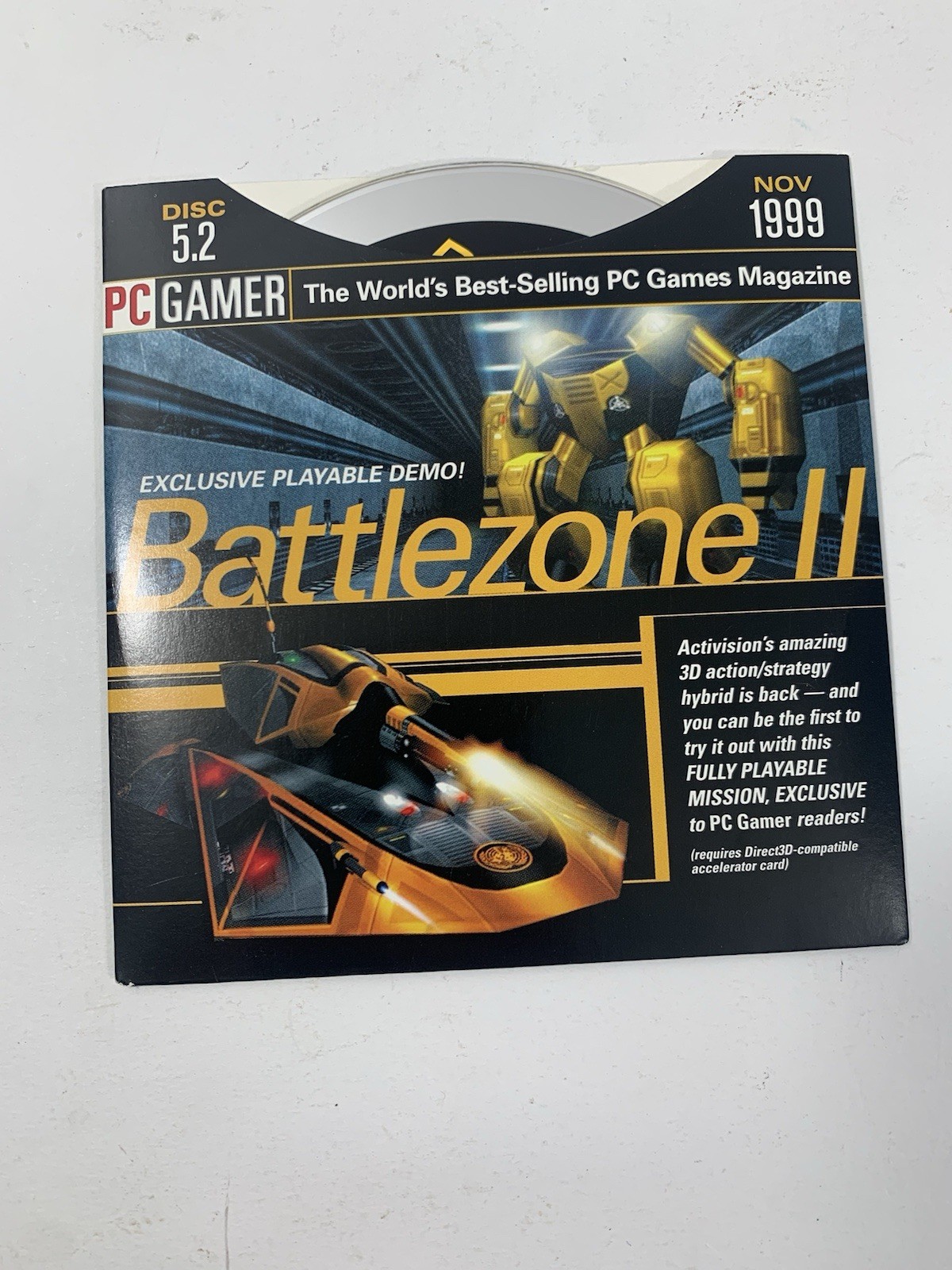 PC Gamer Demo Disc 5.2 November 1999 Battlezone II – FAST SHIPPING!