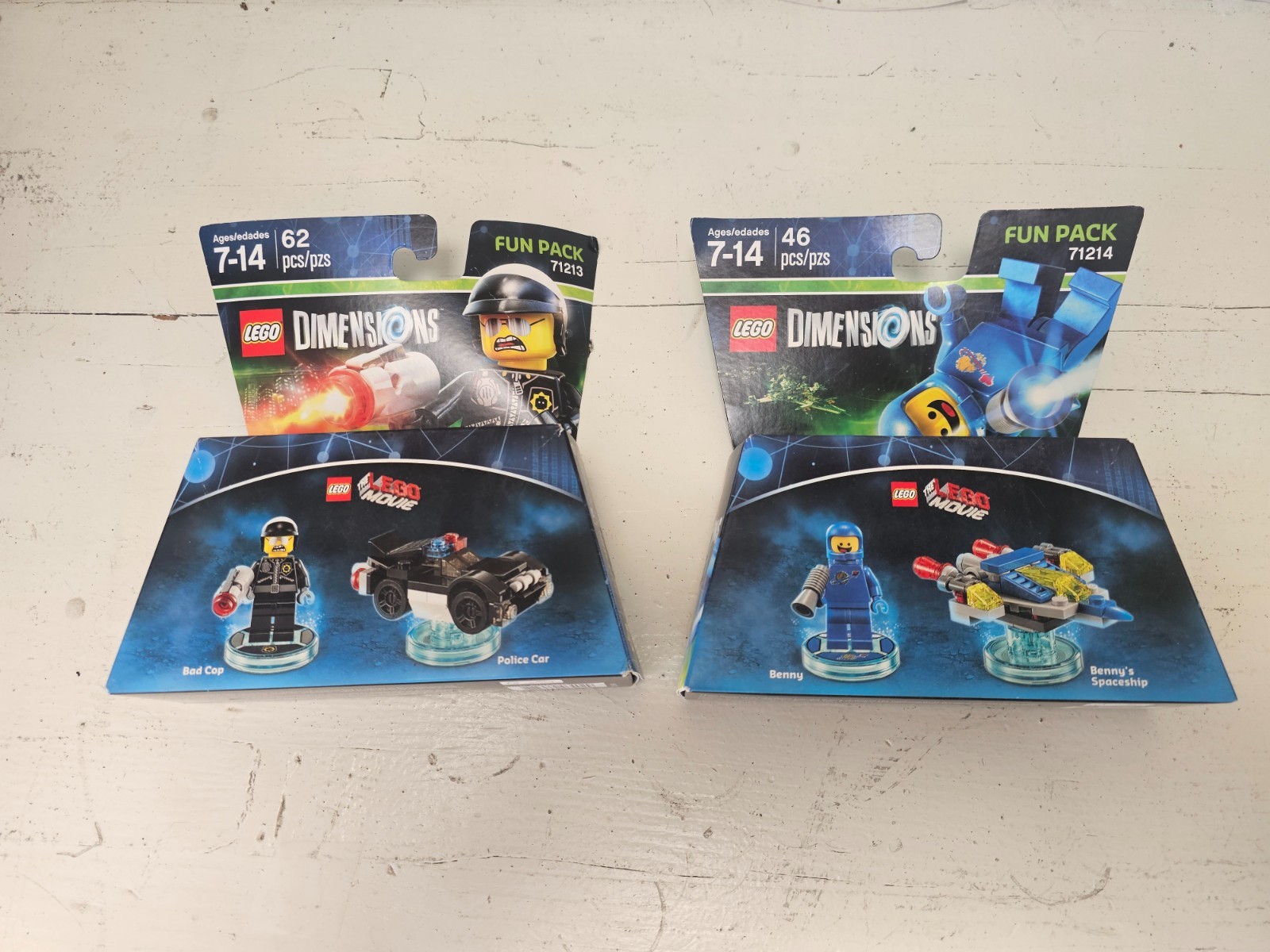 Lego Dimensions Bad Cop and Benny Lego Movie Fun Pack brand new and unopened.