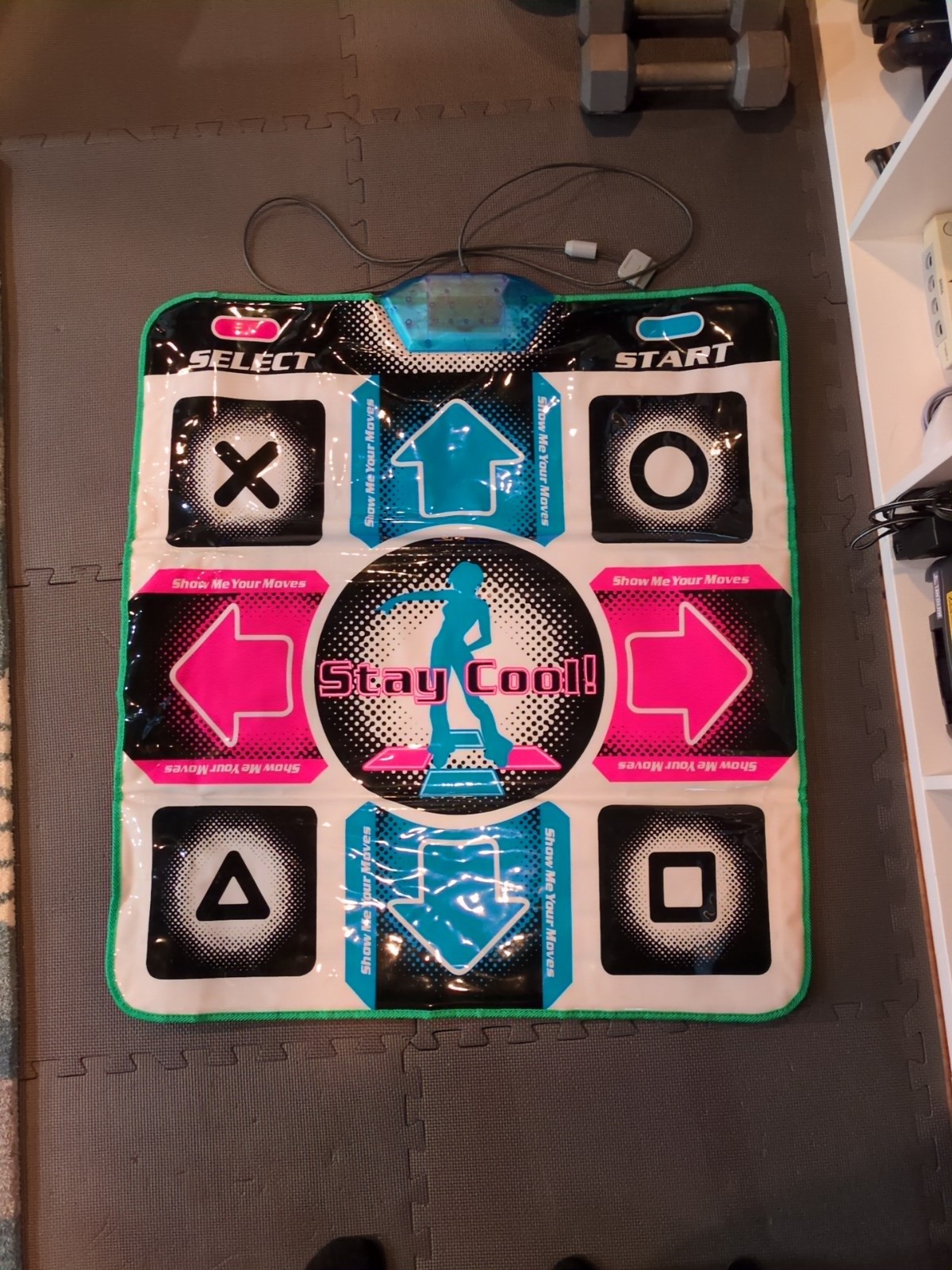 DDR Mat Controller – PS2 Tested, Lights Up, Dance Dance Revolution PlayStation