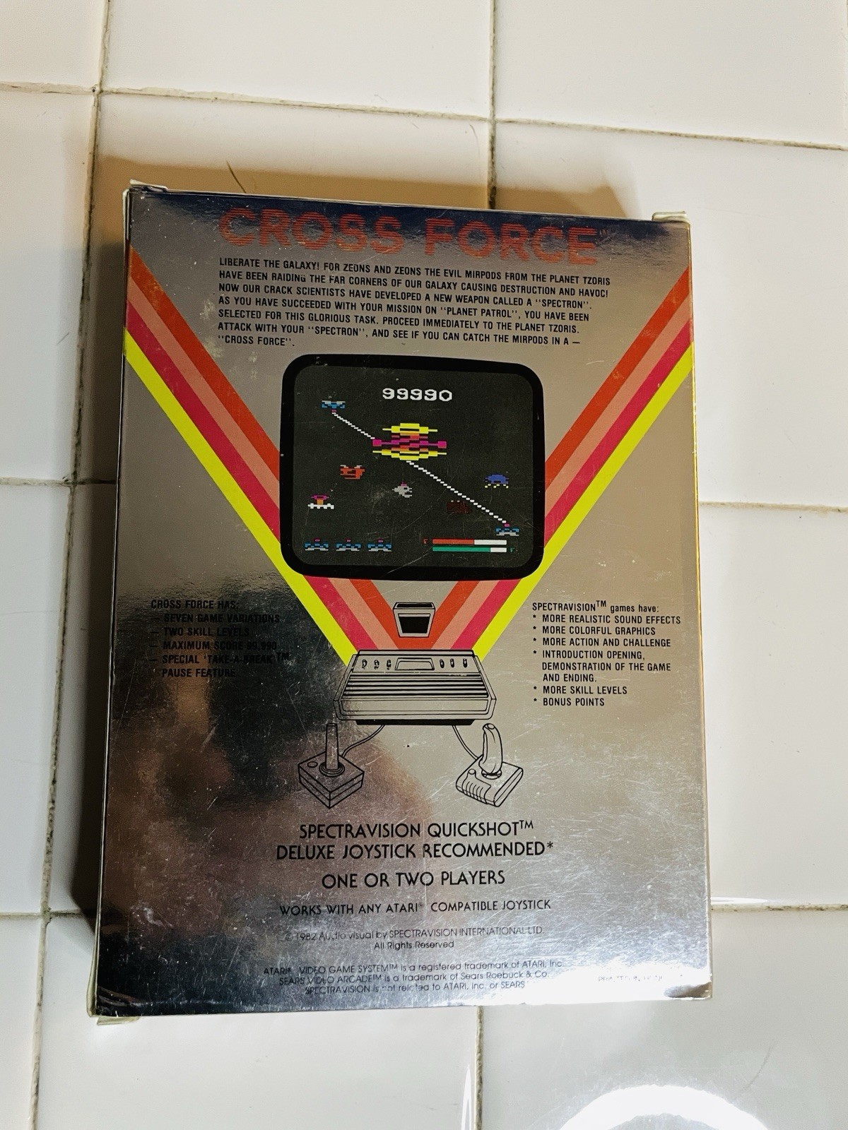CROSS FORCE ATARI 2600 SPECTRAVISION Complete In Box Tested And Working