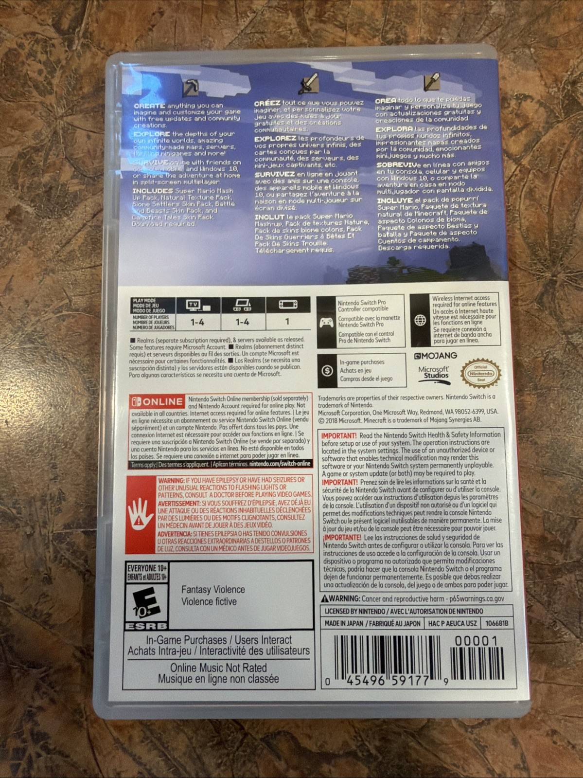 Minecraft (Nintendo Switch) Complete CIB Video Game