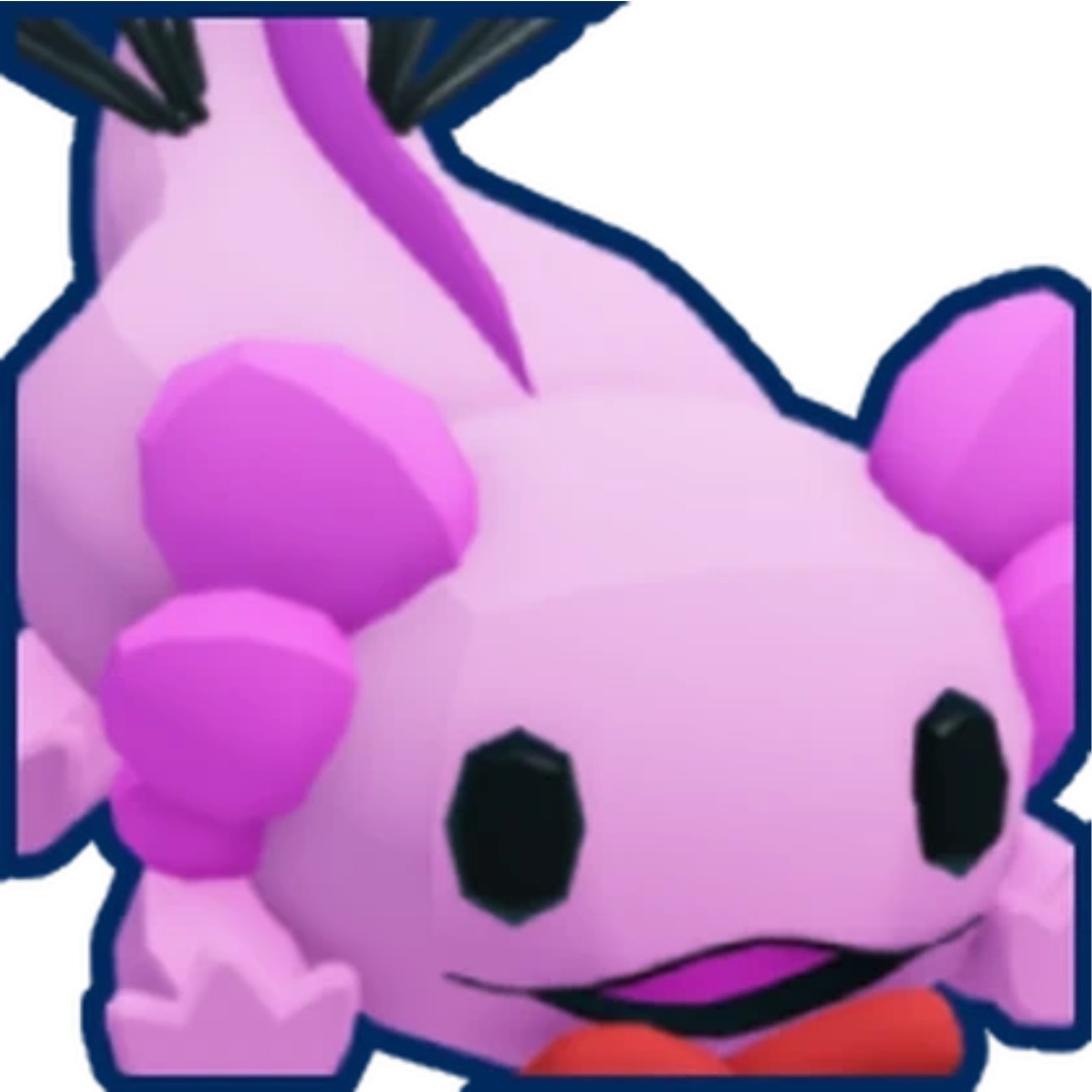 Mythic Jester Axolotl Plushie (SECRET) Bubble Gum Simulator Infinity cheapest