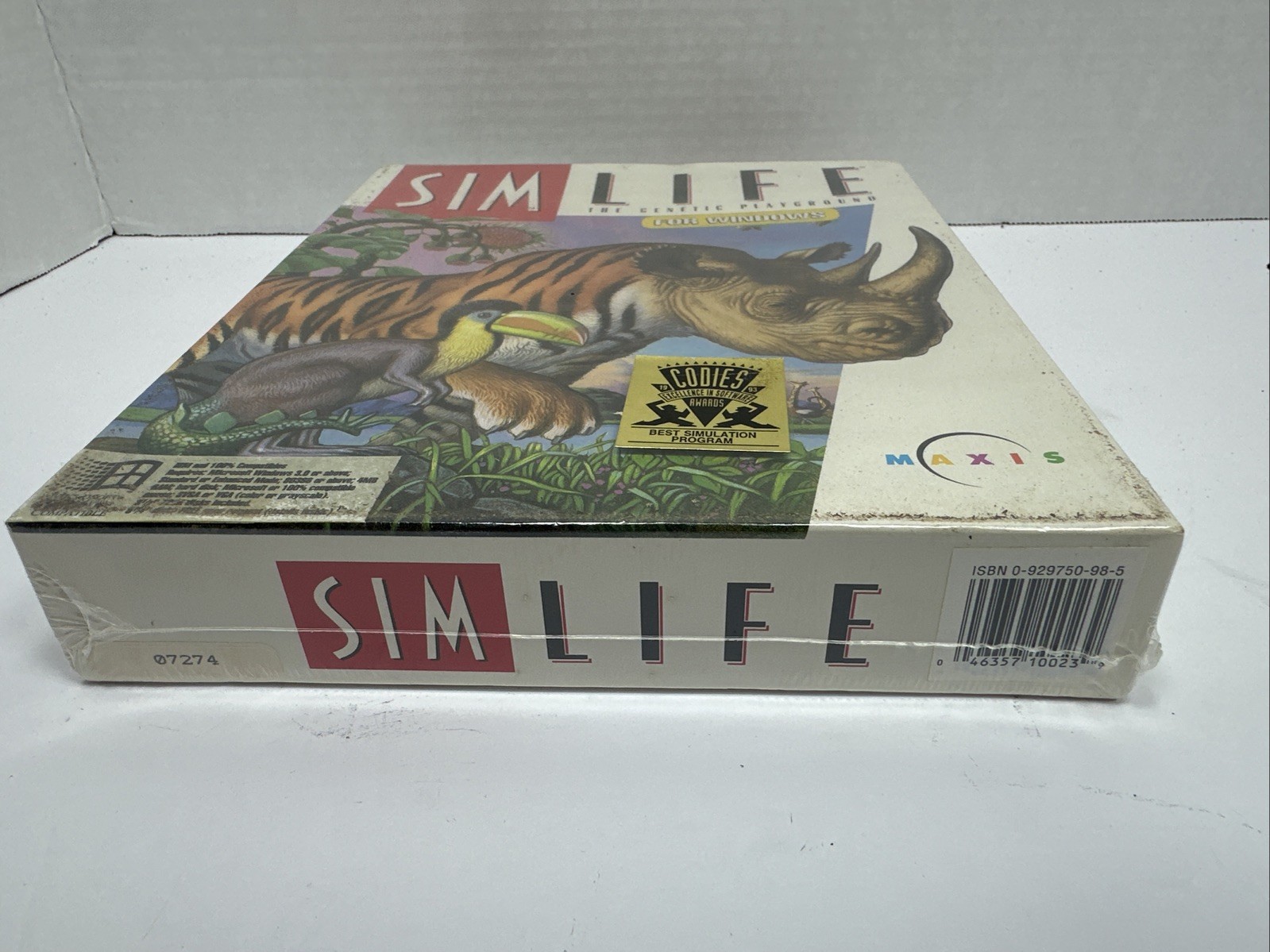 Sim Life: The Genetic Playground, Maxis software, for Windows 1992 BIG BOX New