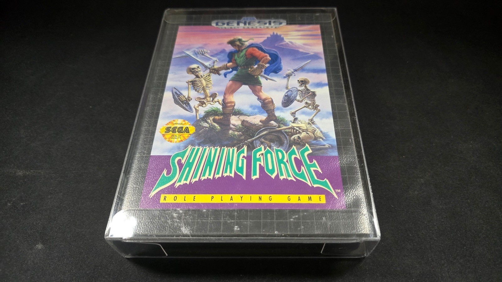 Shining Force 1 RPG Sega Genesis EXMT cond COMPLETE n box authentic+protector!