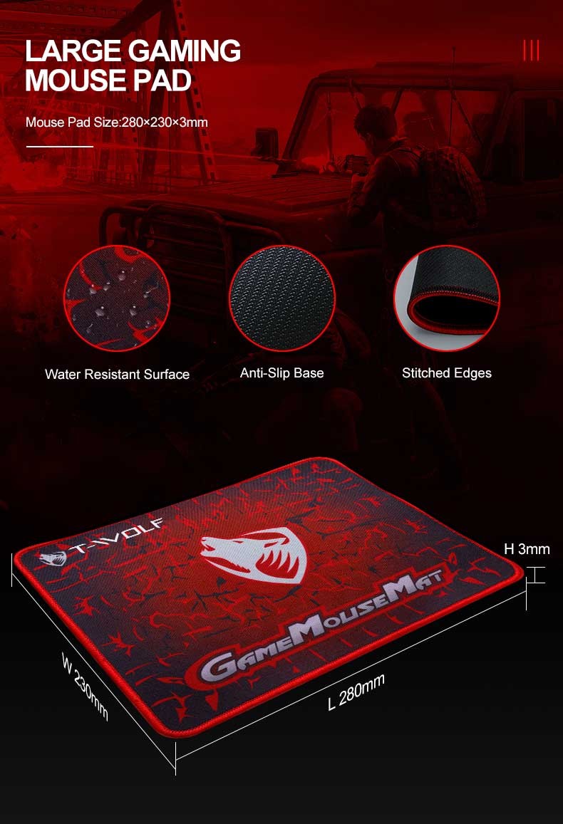3 IN 1 PC Gaming Keyboard Mouse Gaming Headset Set RGB LED Backlit USB Wired