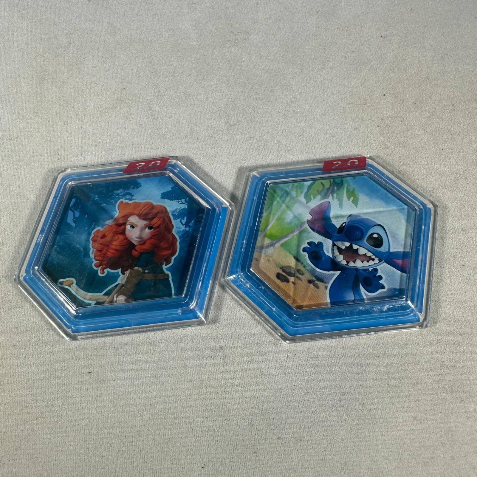 Disney Infinity 2.0 Power Discs Featuring Merida & Stitch Collectible Set