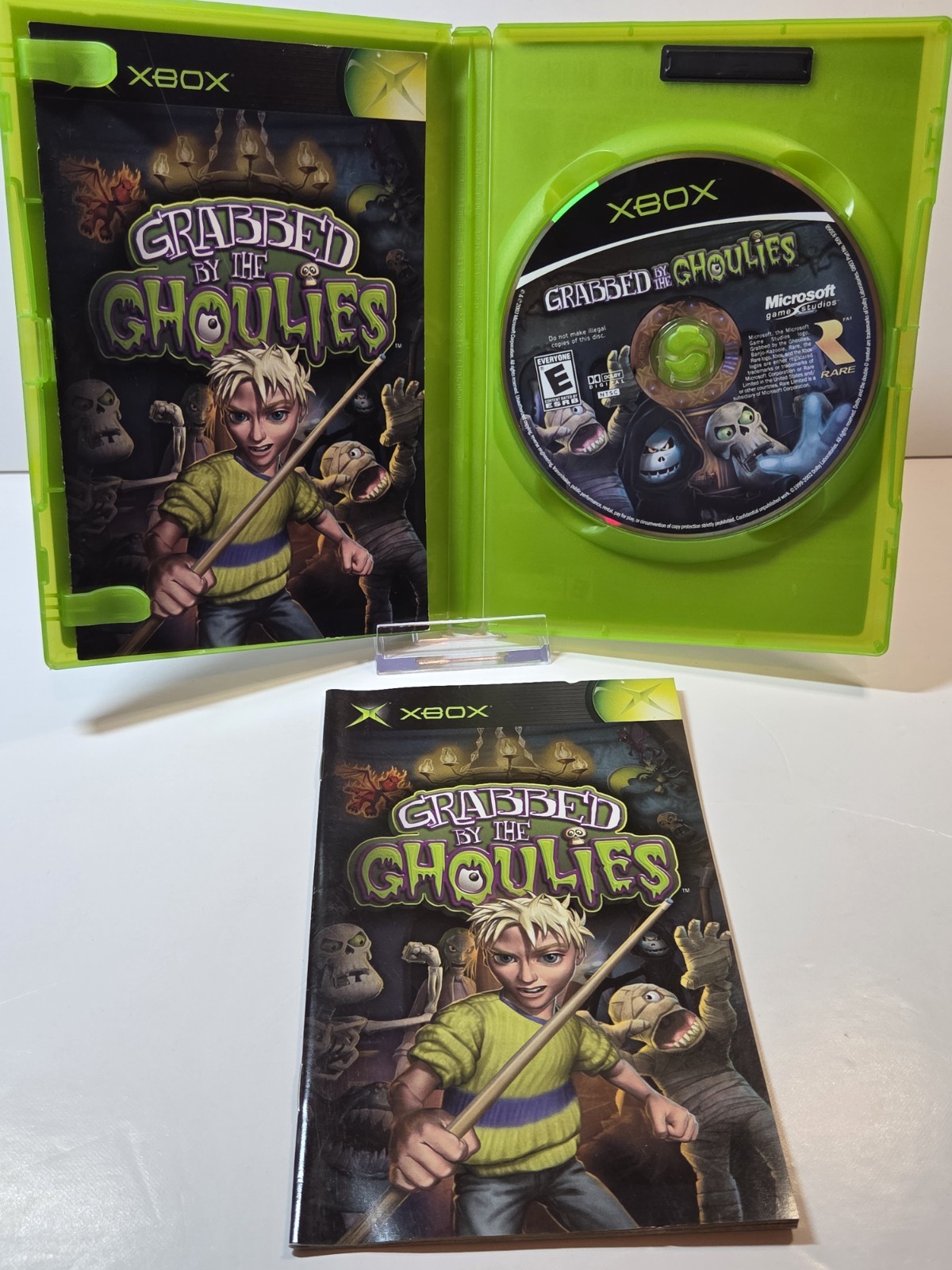 Grabbed by the Ghoulies (Microsoft Xbox, 2003) Complete With Manual,