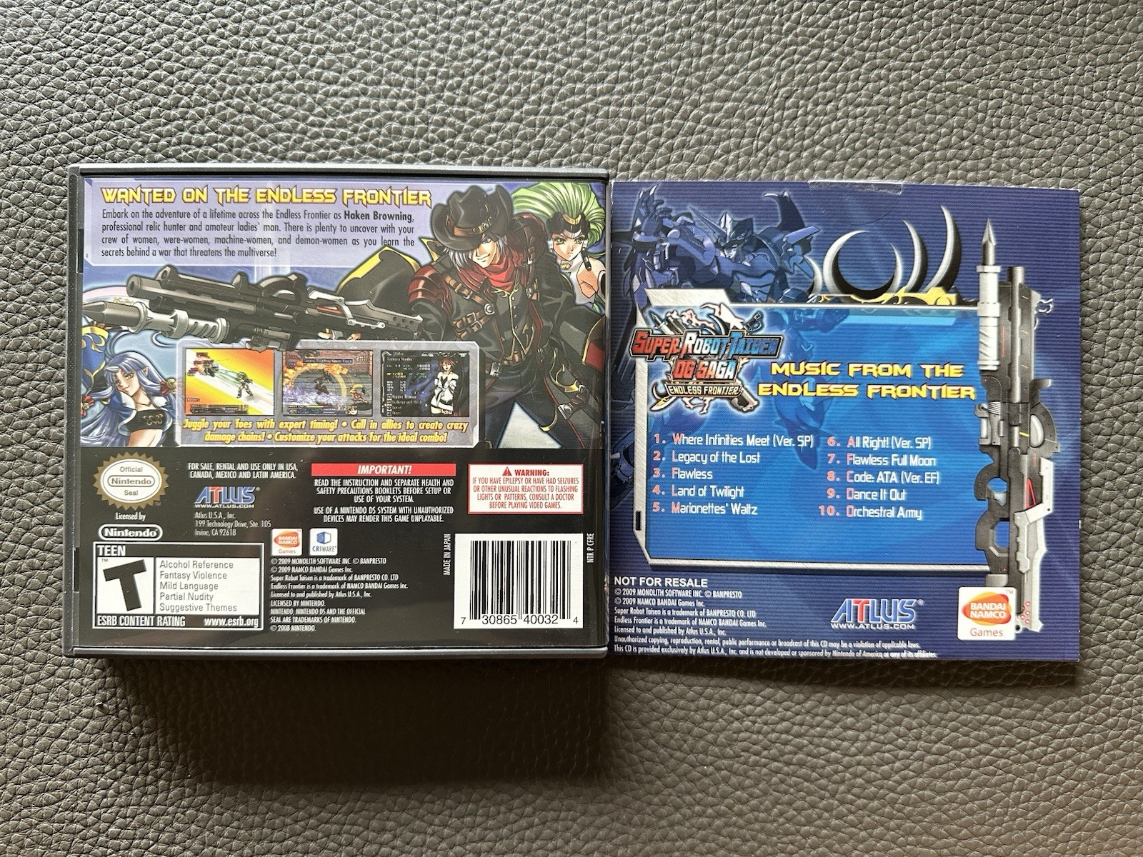 Super Robot Taisen OG Saga: Endless Frontier Nintendo DS