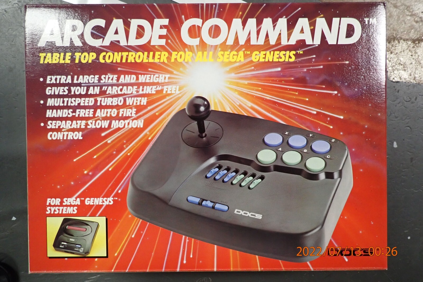 Doc’s 6 Button Game Control Pad Arcade Command Joy stick FOR Sega Genesis