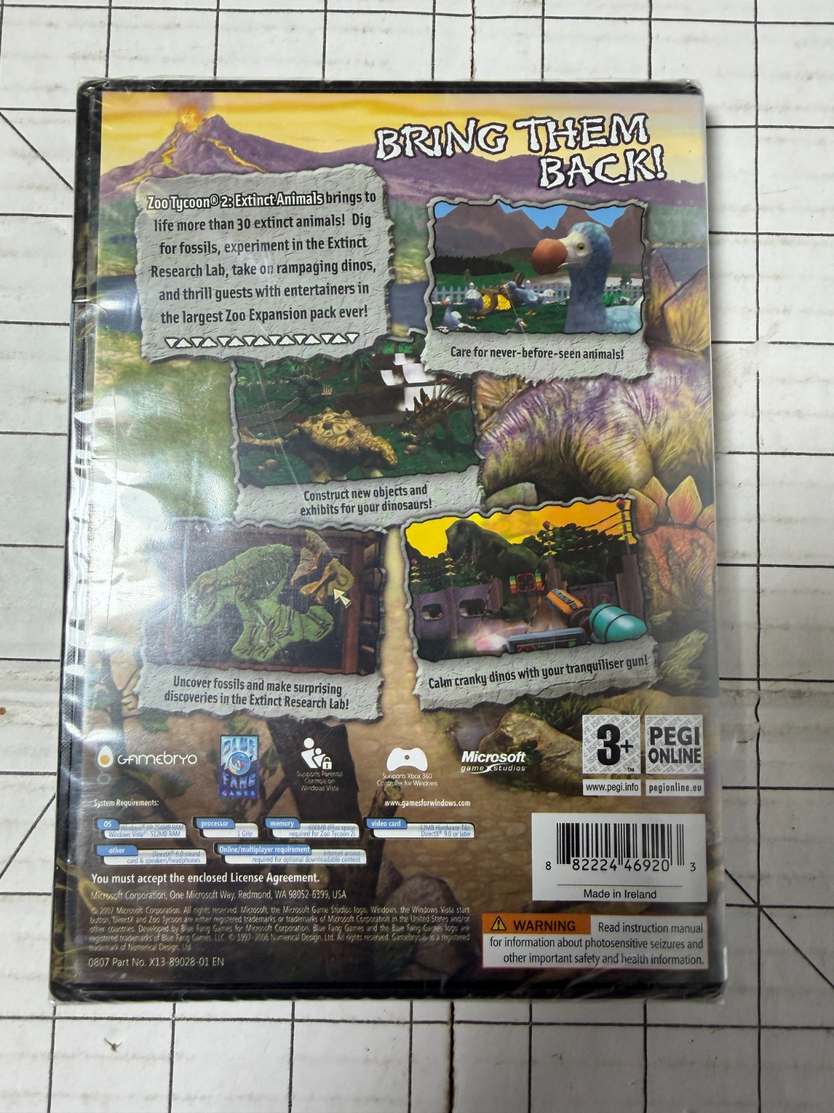 Zoo Tycoon 2: Extinct Animals Expansion Pack 2007 PC CD-ROM Simulation New
