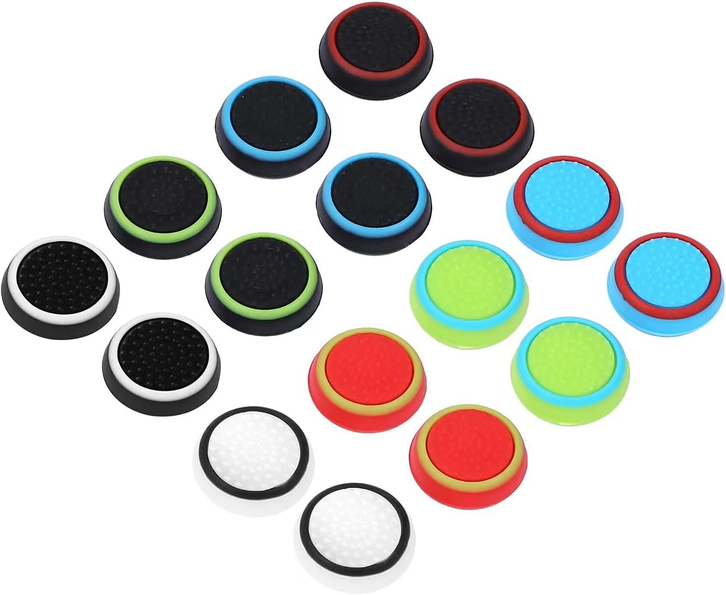 8 Pairs Thumb Grips Silicone Analog Stick Controller Replacement Joystick Cap