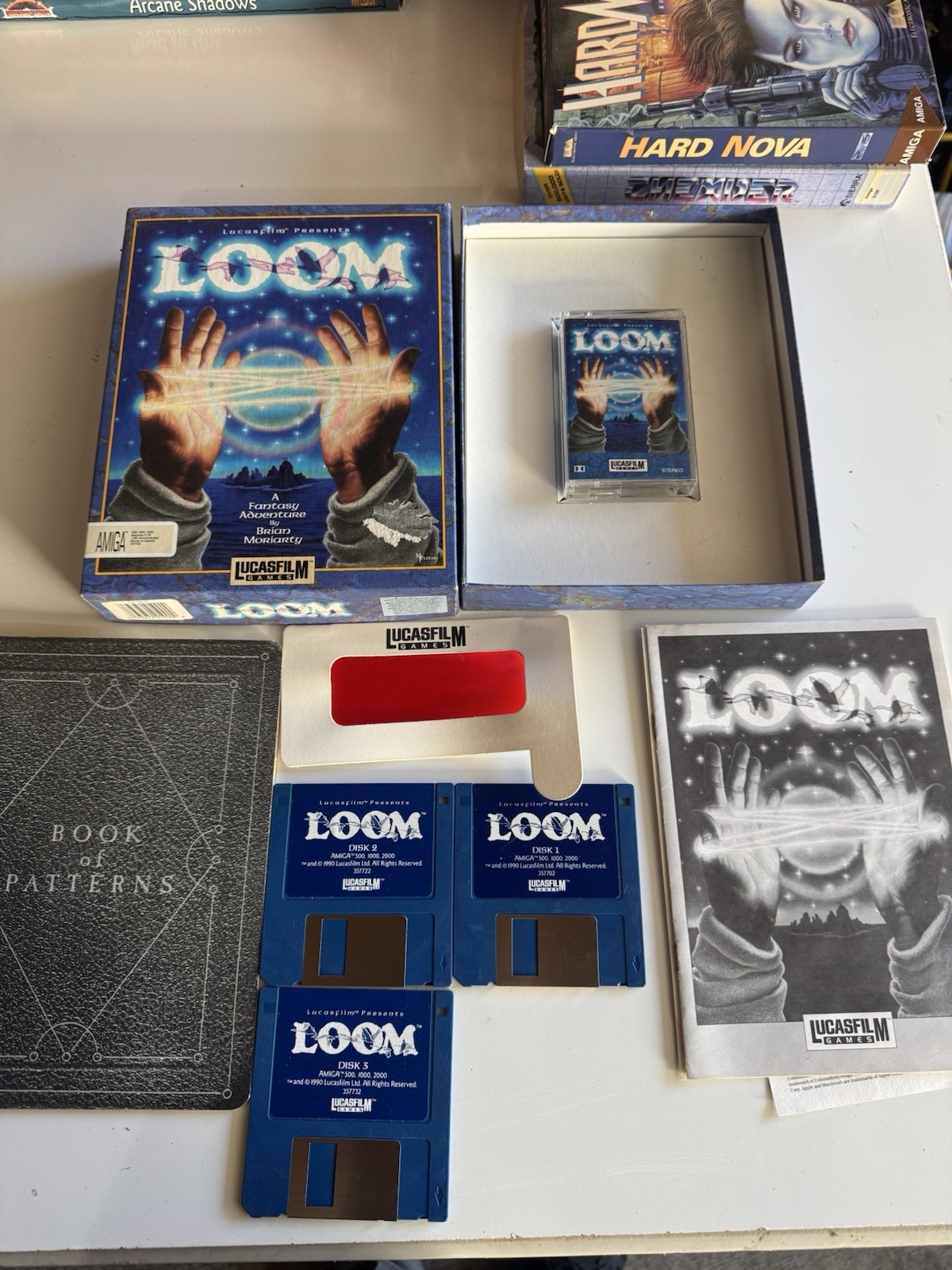 LOOM (Atari ST) COMPLETE IN BOX WITH SEALED CASSETTE TAPE/3.5″ Floppy, Lucasfilm