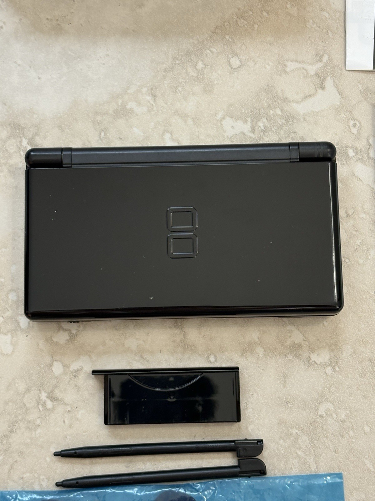 Nintendo DS Lite Onyx Black With Charger And Stylus Complete In Box Near Mint