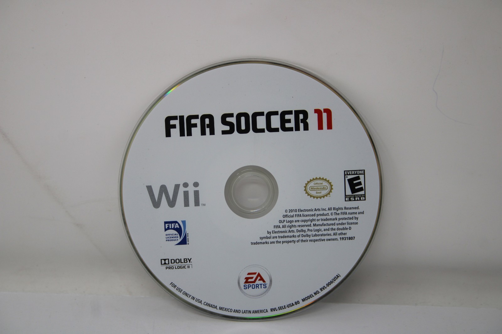 FIFA Soccer 11 Nintendo Wii Disc Only