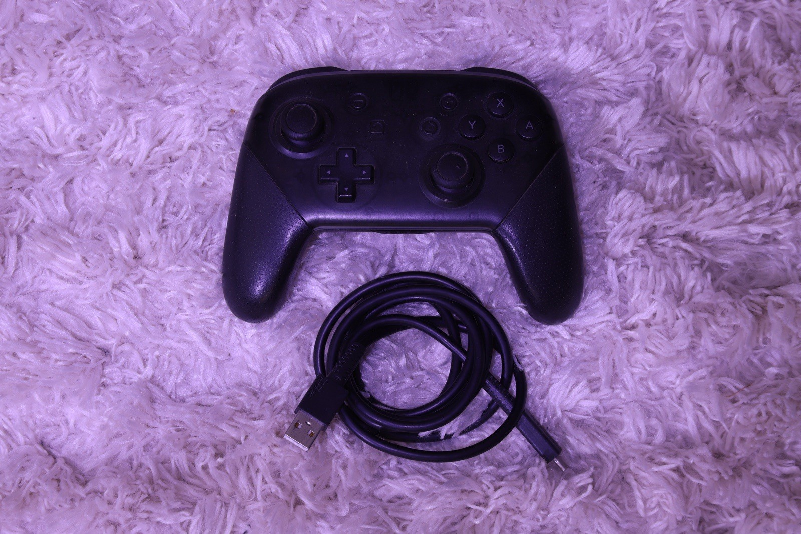 Nintendo Switch Wireless Pro Controller — Black — USB Charger Included
