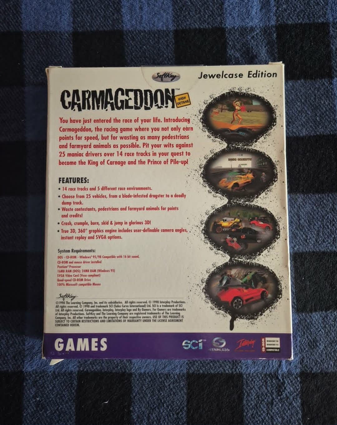 Carmageddon High Octane (Jewelcase Edition) – 1998 – Big Box PC Game