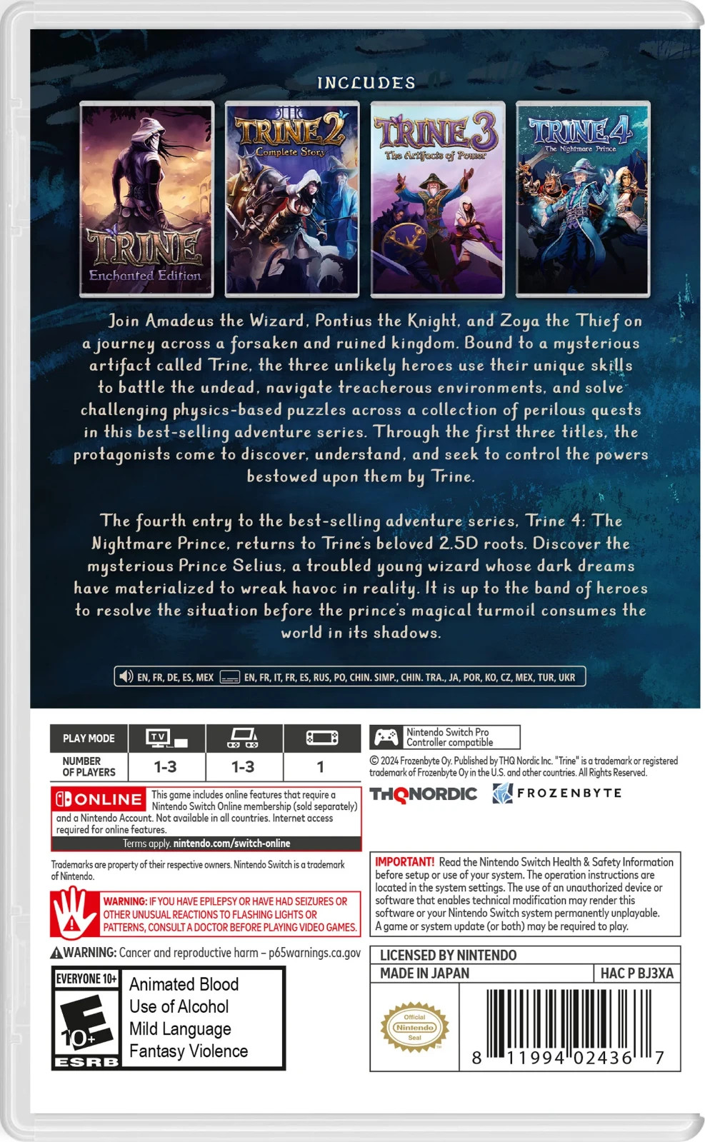Trine Ultimate Collection Physical Edition – Nintendo Switch – Brand New