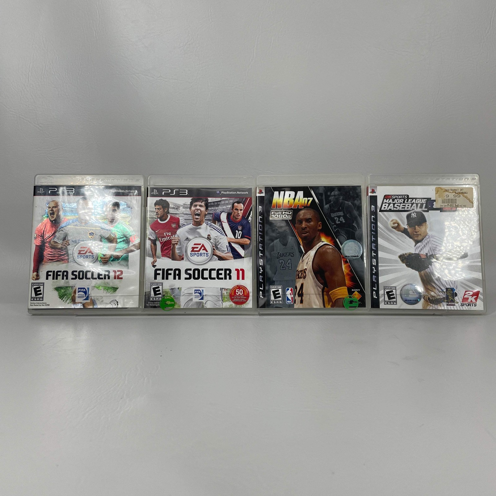 Lot of 4 PS3 Sports Games FIFA 11 FIFA 12 NBA 07 MLB 2K Major League Baseball