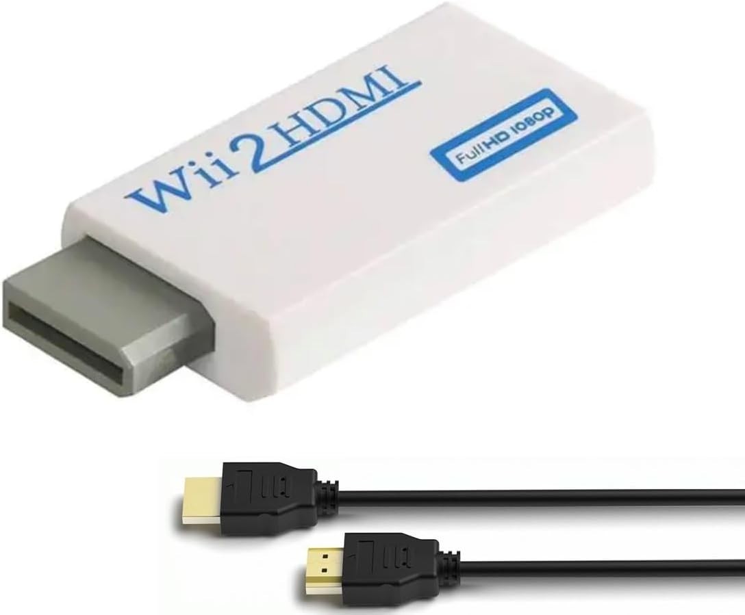 Wii to HDMI Adapter with 3.5mm Audio – Connect Your Wii U Easily to Modern TVs