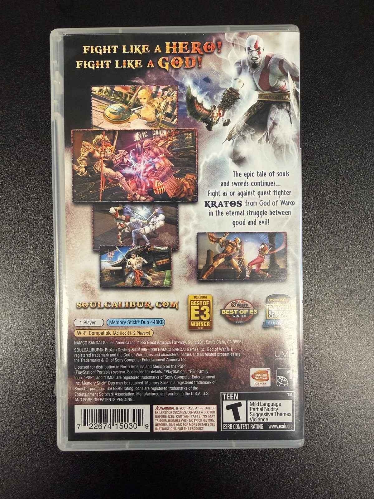 Soul Calibur: Broken Destiny (Sony PSP, 2009)