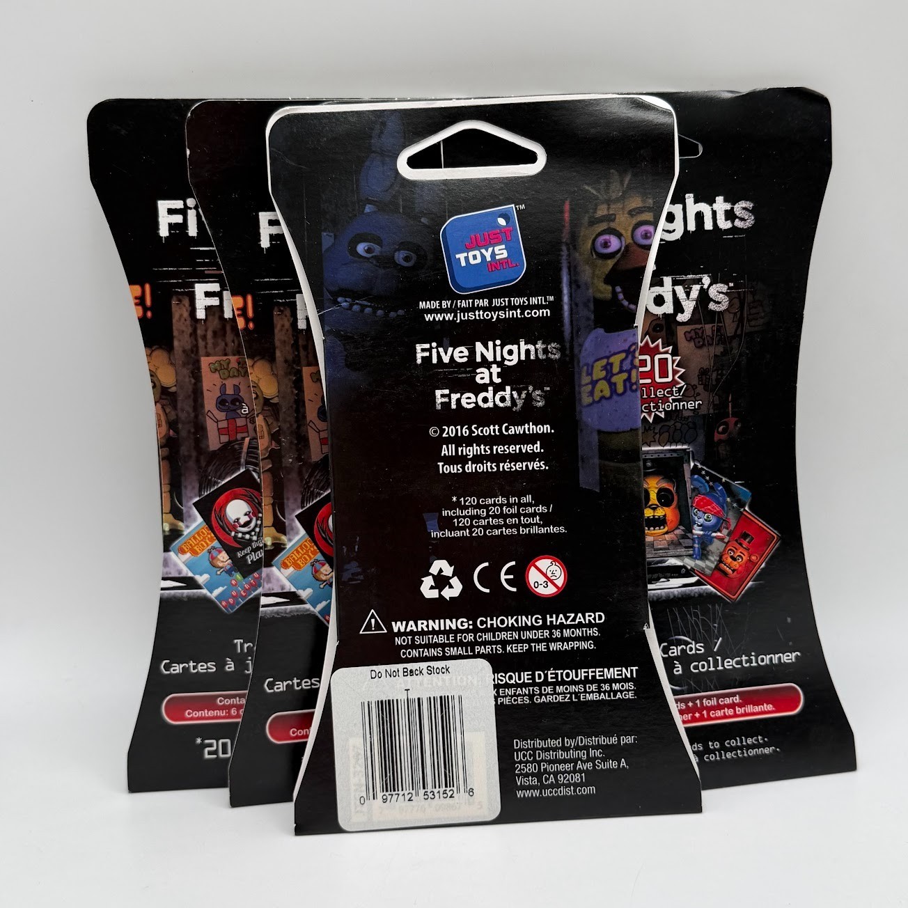 5x Five Nights at Freddy’s Trading Card Hanger Packs Factory Sealed!