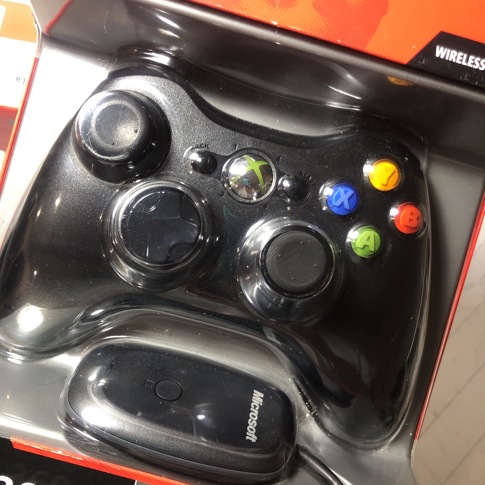 2x Xbox 360 Microsoft ‎Wireless Controllers for Windows Black Genuine OEM SEALED