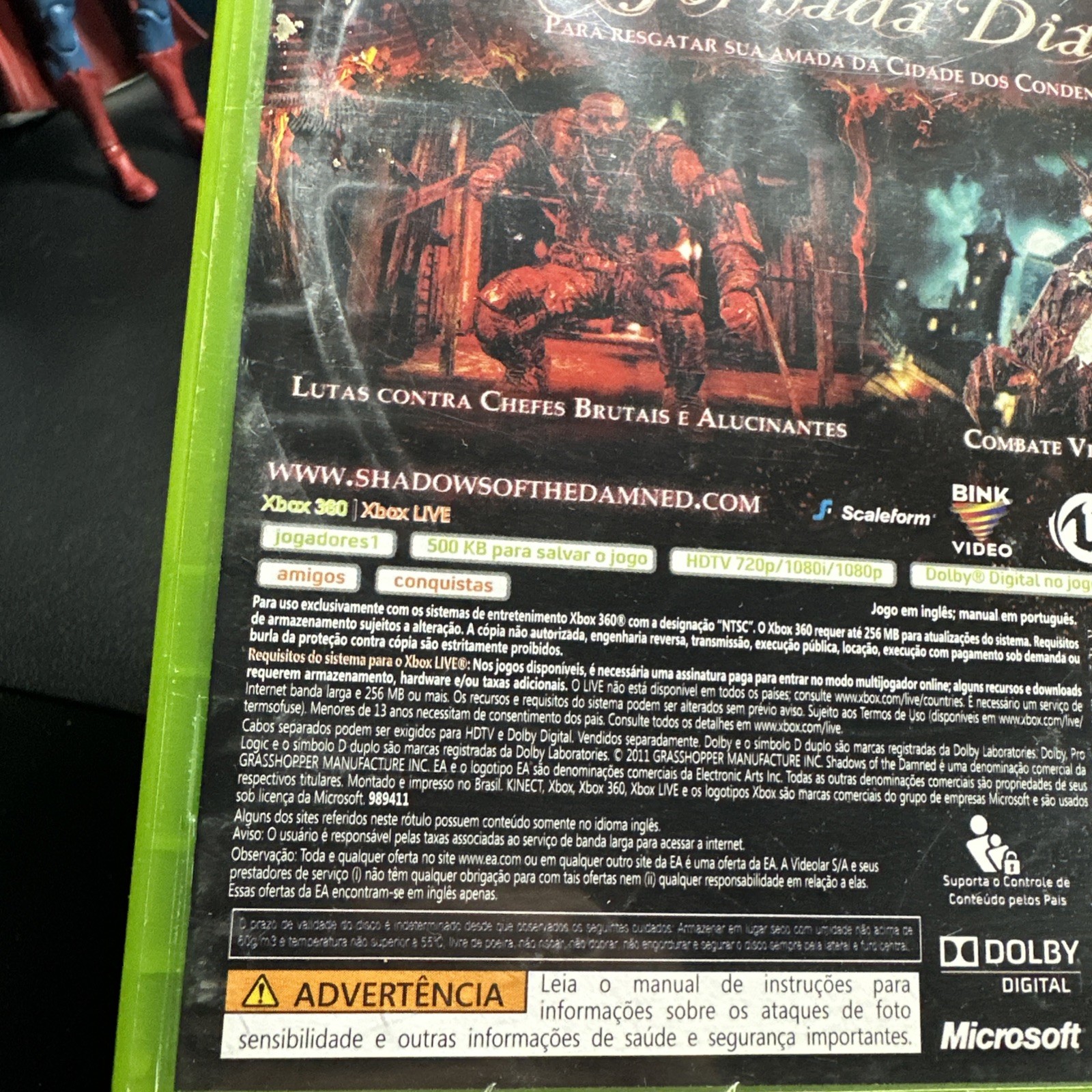 Shadows Of The Damned (Microsoft Xbox 360) Complete CIB Clean NTSC Read Desc