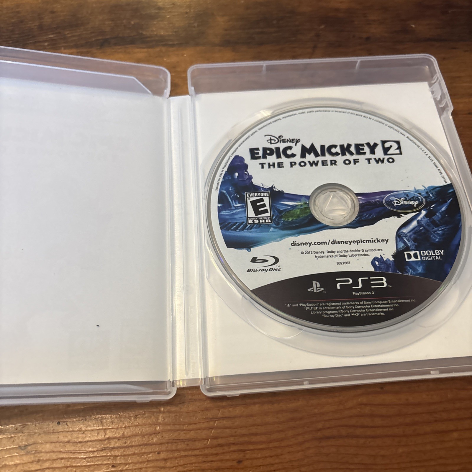 Disney Epic Mickey 2: The Power of Two (Sony PlayStation 3, 2012)