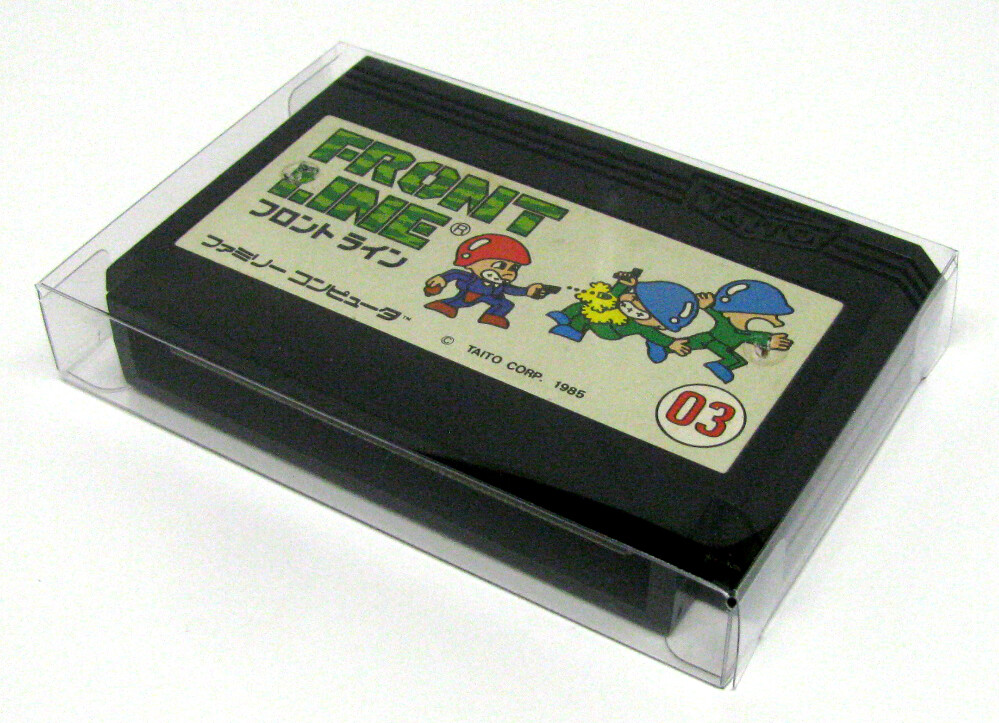 25X NINTENDO FAMICOM GAME CARTRIDGE – CLEAR PLASTIC PROTECTIVE BOX PROTECTORS